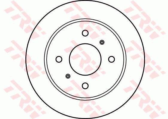 TRW Brake Rotor 258mm Rear DF2592S
