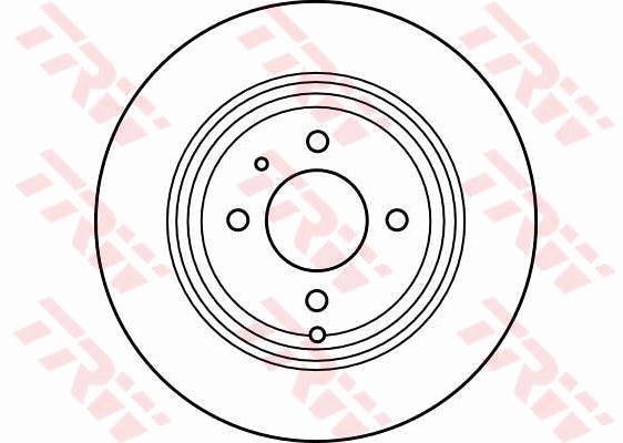 TRW Brake Rotor Single 295mm Rear DF2620S