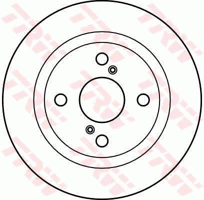 TRW Brake Rotor 242mm Rear DF2643S
