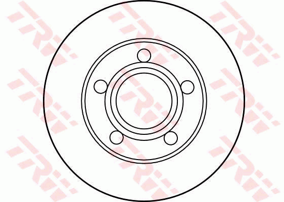 TRW Brake Rotor Single 245mm Rear DF2651S