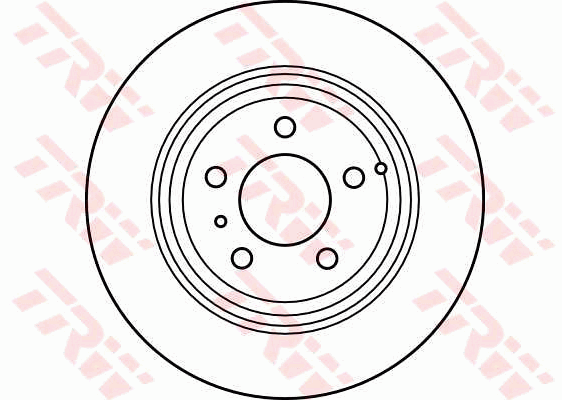 TRW Brake Rotor Single 295mm Rear DF2660S