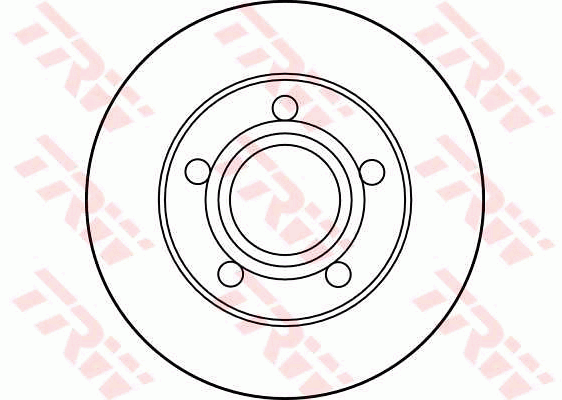 TRW Brake Rotor Single 245mm Rear DF2666S