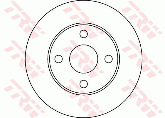 TRW Brake Rotor Single 235mm Front DF2668S