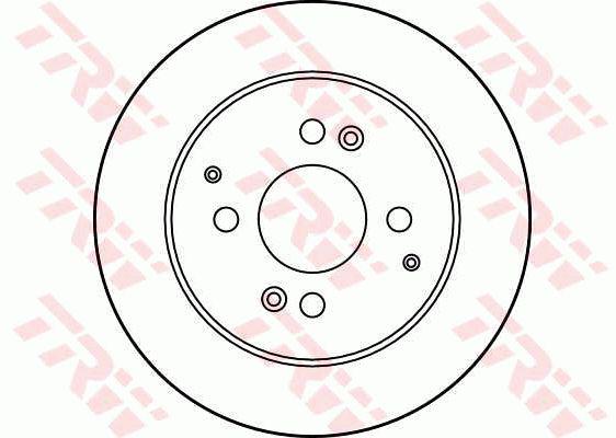 TRW Brake Rotor 260mm Rear DF2669S