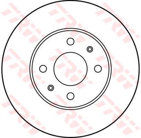TRW Brake Rotor 205mm Front DF2675S