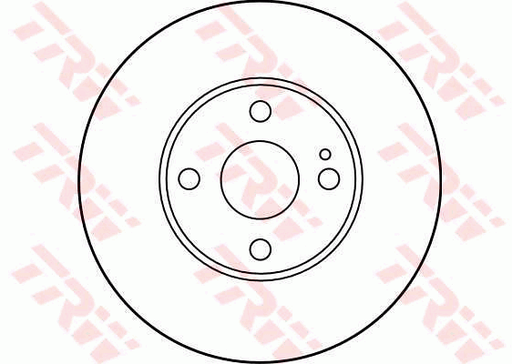 TRW Brake Rotor 257mm Front DF2702S