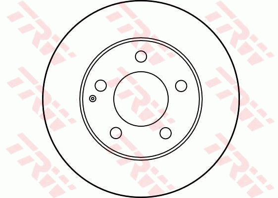 TRW Brake Rotor 258mm Front DF2704S