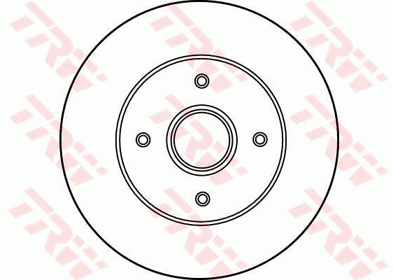 TRW Brake Rotor Single Rear DF2706S