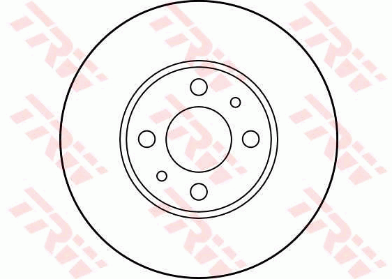 TRW Brake Rotor Single 257mm Front DF2734S