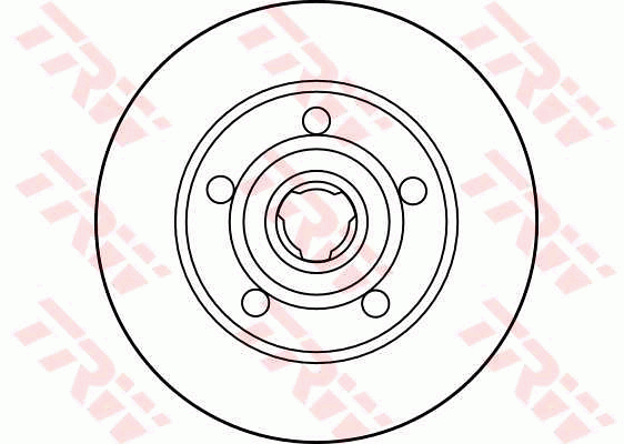 TRW Brake Rotor Single 245mm Rear DF2771S