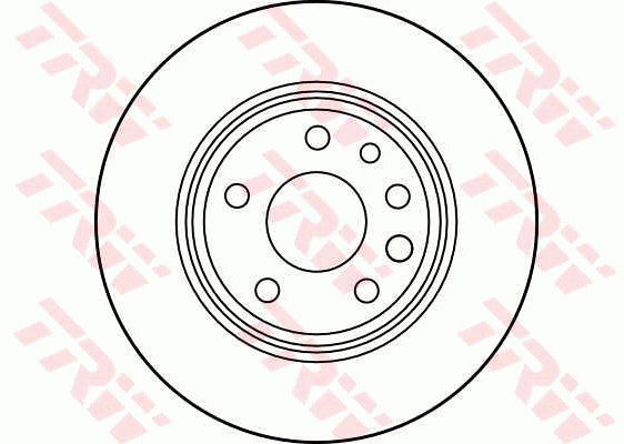 TRW Brake Rotor 286mm Rear DF2773S