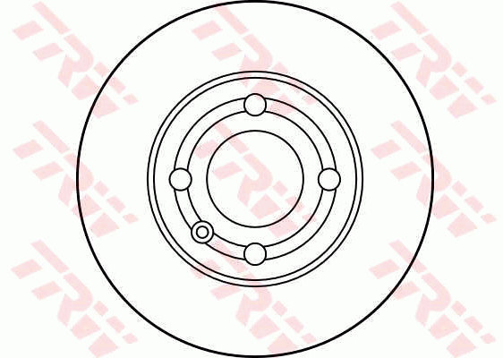 TRW Brake Rotor Single 239mm Front DF2780S