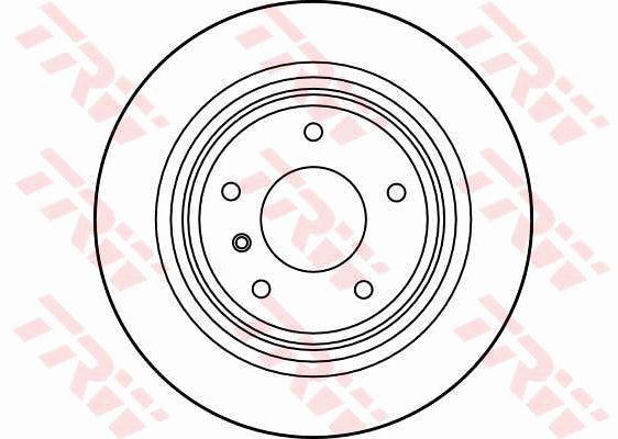 TRW Brake Rotor 298mm Rear DF2783S