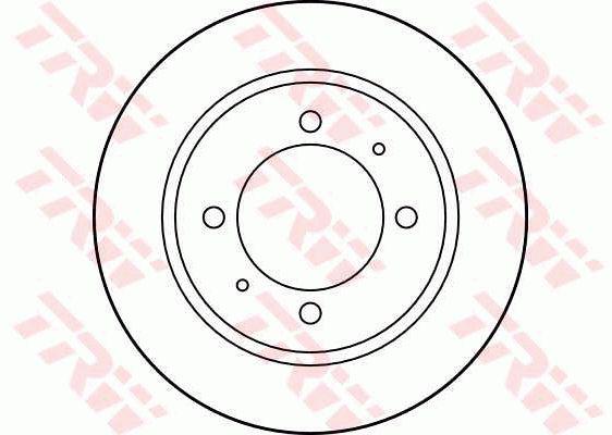 TRW Brake Rotor 260mm Rear DF2784S