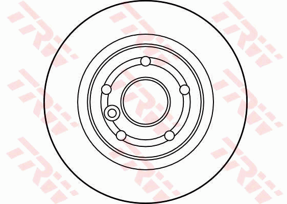TRW Brake Rotor 303.75mm Rear DF2791S