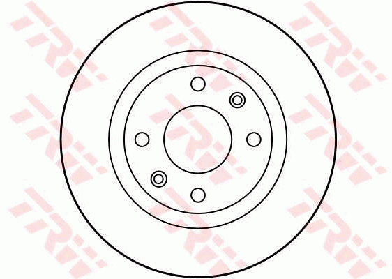 TRW Brake Rotor Single 266mm Front DF2808S