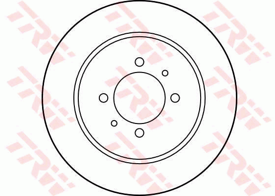 TRW Brake Rotor 258mm Rear DF4000S