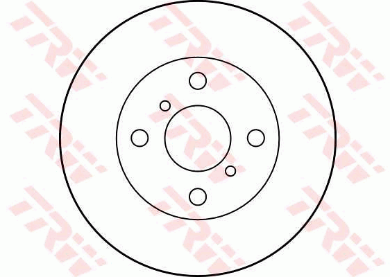 TRW Brake Rotor 238mm Front DF4007S