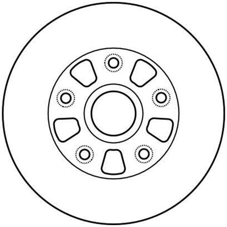 TRW Brake Rotor 255mm Rear DF4010S