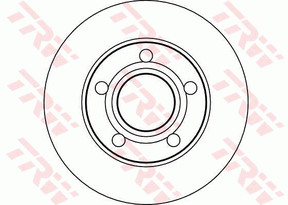 TRW Brake Rotor Single 245mm Rear DF4026S