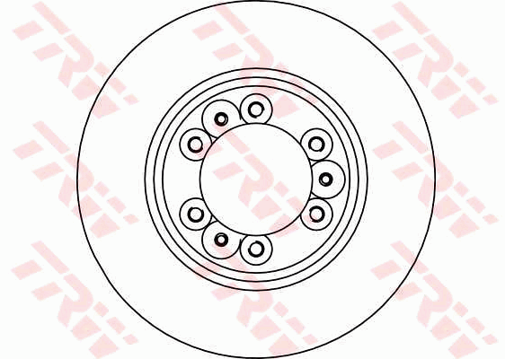 TRW Brake Rotor 280mm Front DF4029S