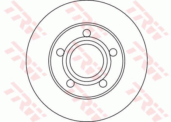 TRW Brake Rotor Single 245mm Rear DF4038S