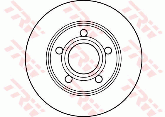 TRW Brake Rotor Single 255mm Rear DF4039S