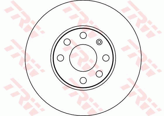 TRW Brake Rotor 256mm Front DF4042S