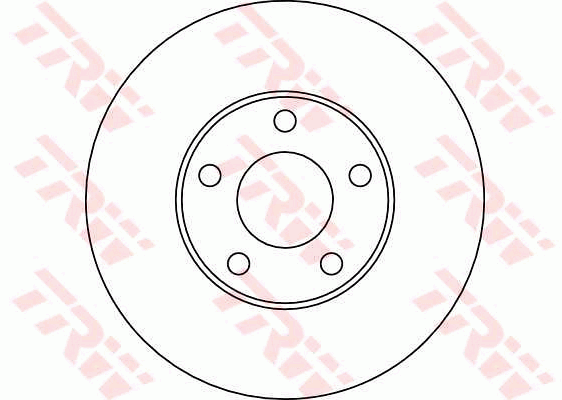 TRW Brake Rotor Single 282mm Front DF4045S