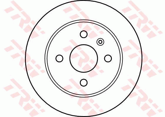 TRW Brake Rotor 240mm Rear DF4050S