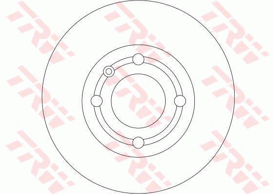 TRW Brake Rotor Single 232mm Rear DF4062S