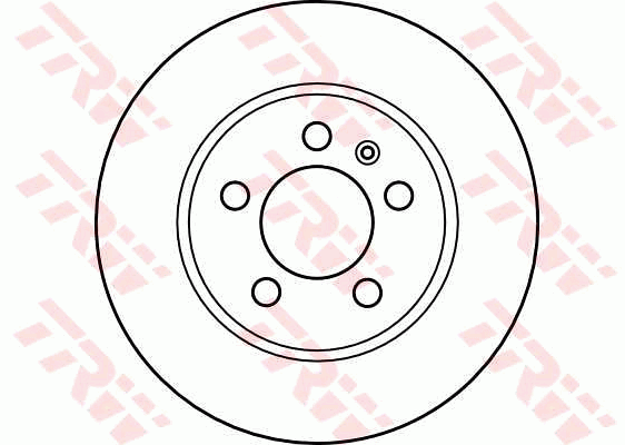 TRW Brake Rotor Single 256mm Rear DF4065S