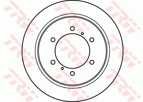 TRW Brake Rotor Single 315mm Rear DF4075S