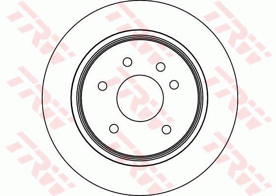 TRW Brake Rotor Single 305mm Rear DF4094S