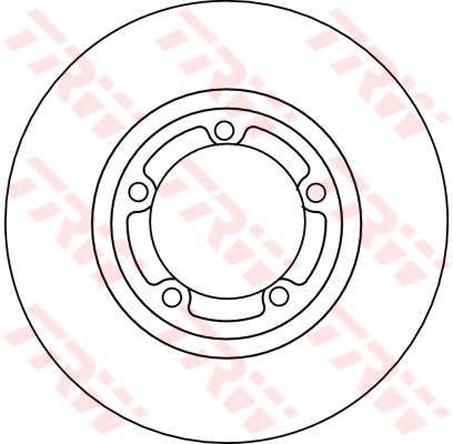 TRW Brake Rotor 254mm Front DF4102S