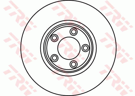 TRW Brake Rotor Single 300mm Front DF4105S