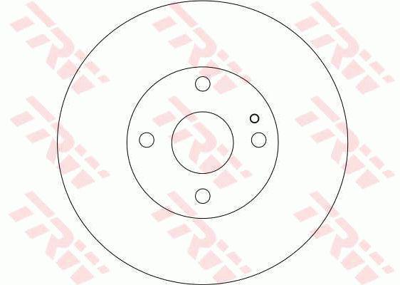 TRW Brake Rotor Single 258mm Front DF4119S