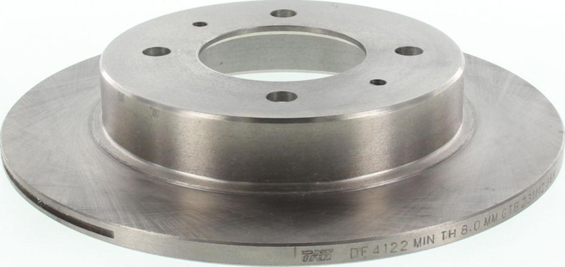 TRW Brake Rotor 258mm Rear DF4122S