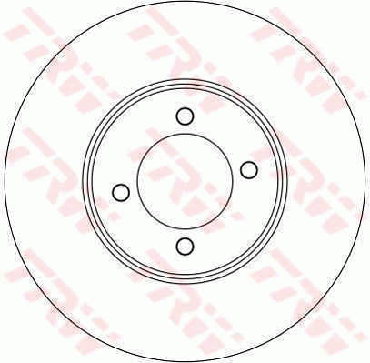 TRW Brake Rotor Single 264mm Rear DF4139S