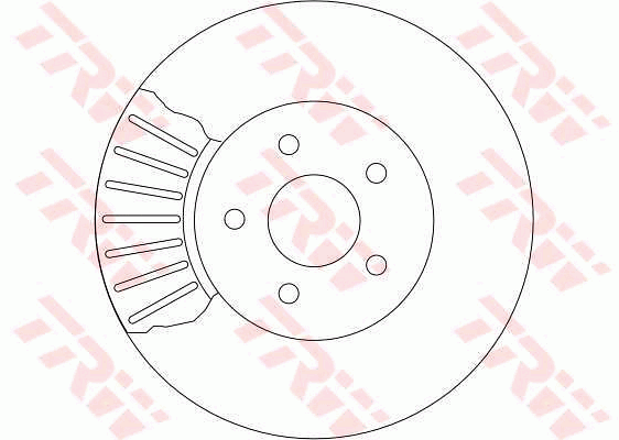 TRW Brake Rotor Single 300mm Front DF4147S
