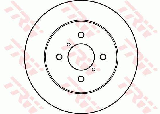 TRW Brake Rotor 257mm Front DF4155S