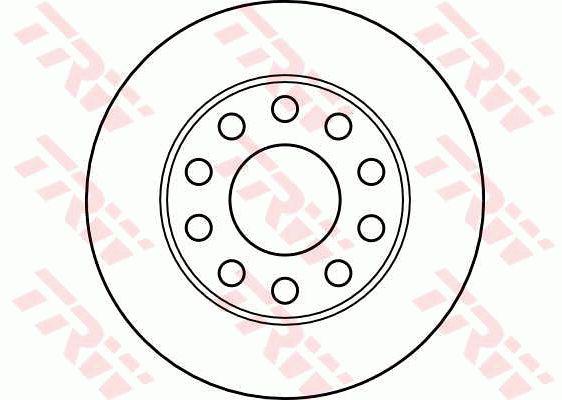 TRW Brake Rotor 245mm Rear DF4186S