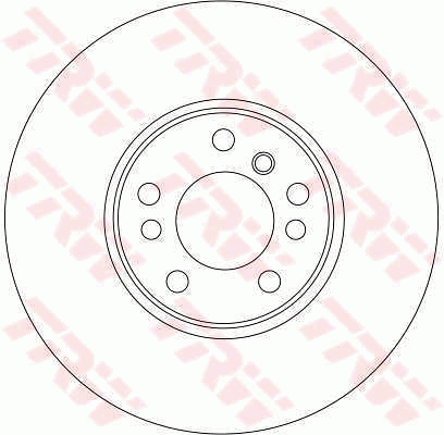 TRW Brake Rotor 332mm Front DF4187S