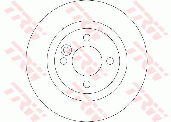 TRW Brake Rotor Single 259mm Rear DF4198S