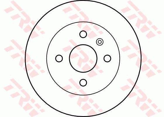 TRW Brake Rotor 240mm Rear DF4200S