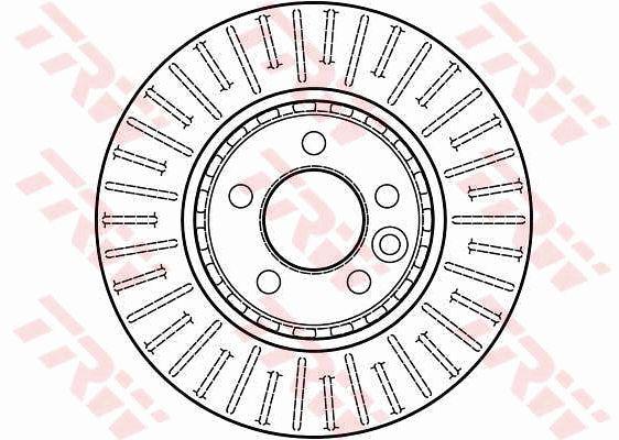 TRW Brake Rotor 284mm Front DF4202S