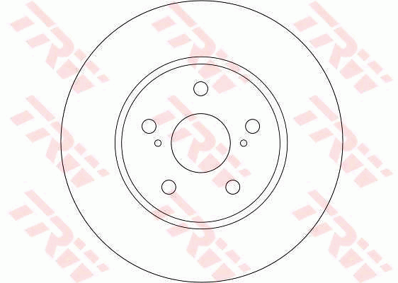 TRW Brake Rotor 296mm Front DF4204S