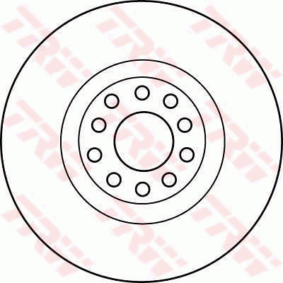 TRW Brake Rotor 323mm Front DF4209S
