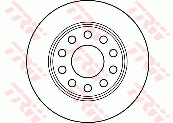 TRW Brake Rotor Single 255mm Rear DF4211S