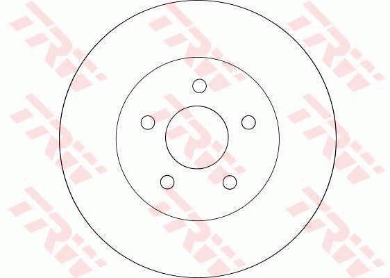 TRW Brake Rotor Single 280mm Rear DF4218S